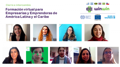 Imagen de ONU Mujeres, la OIT y la Unión Europea capacitan a 282 empresarias y emprendedoras de América Latina y el Caribe para apoyarles a impulsar negocios